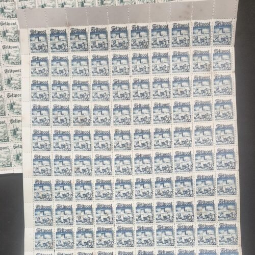 20240520_163747.jpg Feldpost Stamp Sheets x 3 WW2 Nazi German Third Reich Soldiers Mail