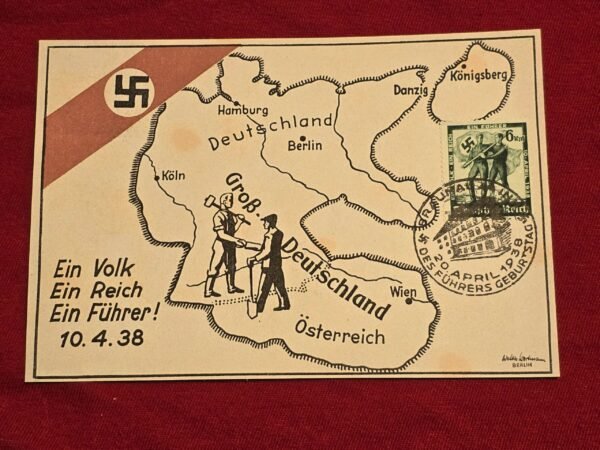 20241116_182324.jpg April 10 1938 National Socialist Voting Day Postcard w Special Cancels WW2 Nazi German Third Reich Postal 2