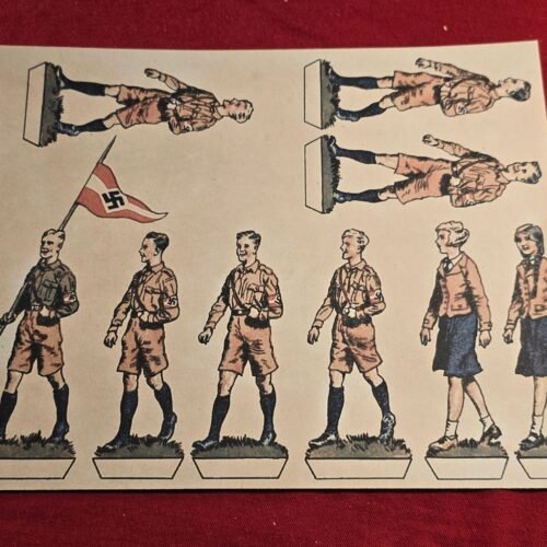 20241121_174214.jpg HJ Hitler Youth & BDM Girls Cutout Toy Soldiers WW2 Nazi German Third Reich NSDAP