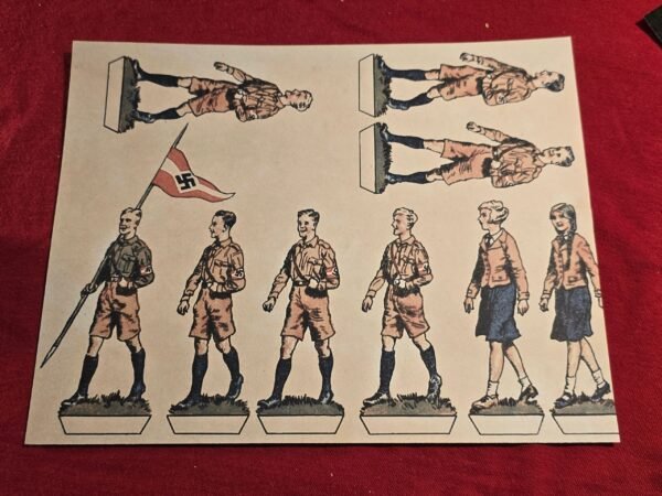 20241121_174214.jpg HJ Hitler Youth & BDM Girls Cutout Toy Soldiers WW2 Nazi German Third Reich NSDAP