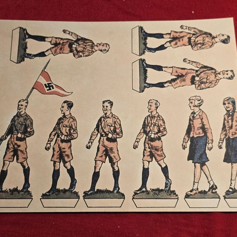 20241121_174214.jpg HJ Hitler Youth & BDM Girls Cutout Toy Soldiers WW2 Nazi German Third Reich NSDAP