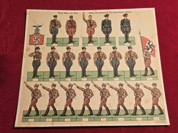 20241121_174227.jpg Adolf Hitler w SS & SA Soldiers Flags Cutout Toy Soldiers WW2 Nazi German Third Reich NSDAP