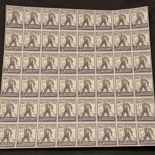 20241202_165122.jpg Hitler Youth HJ DJ Camp Stamp Sheet MNH WW2 Nazi German Third Reich 2