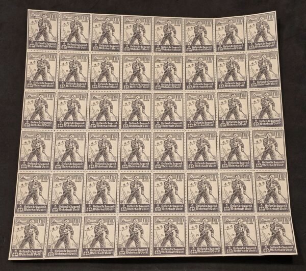 20241202_165122.jpg Hitler Youth HJ DJ Camp Stamp Sheet MNH WW2 Nazi German Third Reich 2