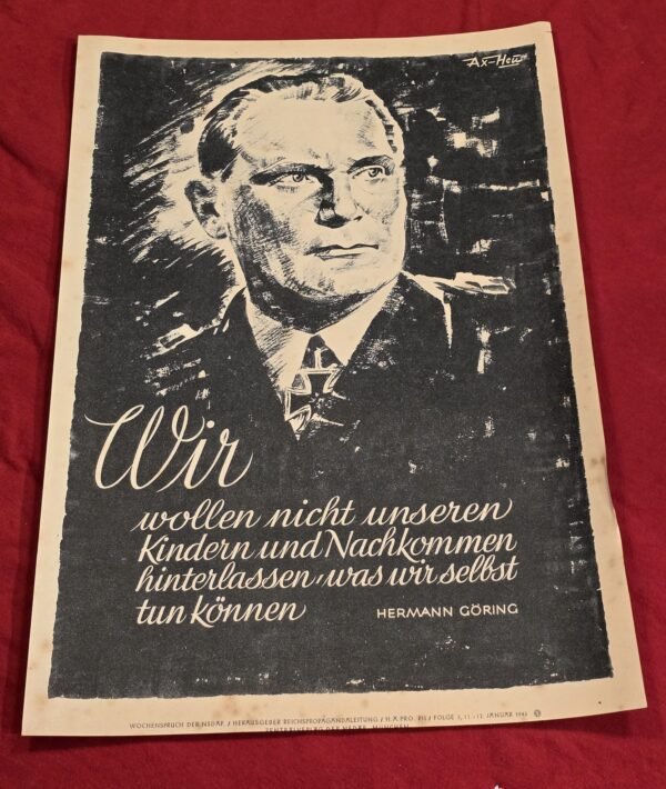 20241212_194557 Hermann Goring Luftwaffe General Poster WW2 Nazi German Third Reich Military
