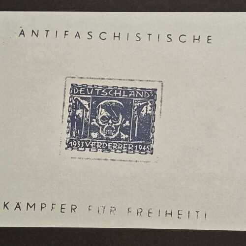 Adolf Hitler ANTIFA Antifaschistische Anti Fascist Souvenir Stamp Sheet 2