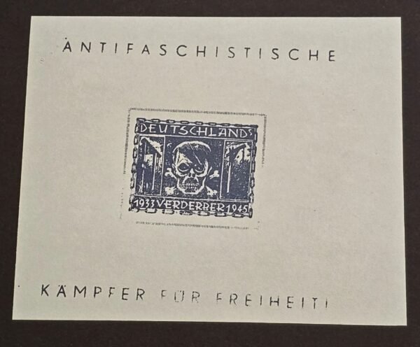 Adolf Hitler ANTIFA Antifaschistische Anti Fascist Souvenir Stamp Sheet 2
