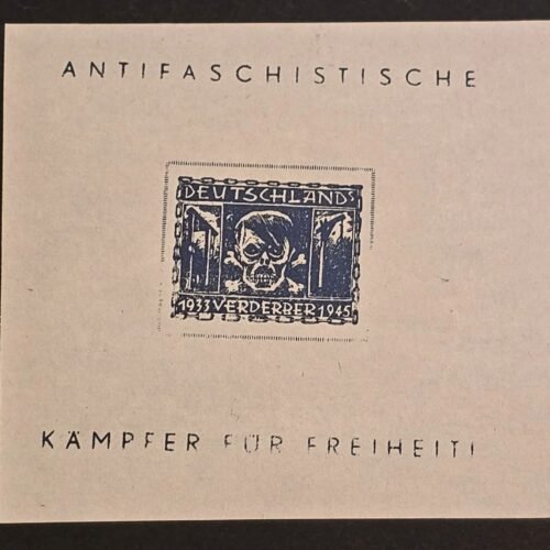 Adolf Hitler ANTIFA Antifaschistische Anti Fascist Souvenir Stamp Sheet 3
