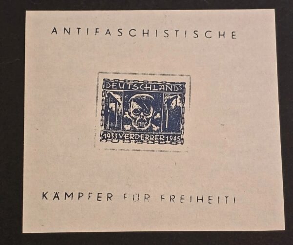 Adolf Hitler ANTIFA Antifaschistische Anti Fascist Souvenir Stamp Sheet 3