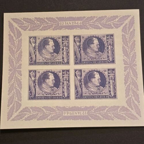 Hermann Goring Goering Nazi German Third Reich souvenir Stamp Sheet MNH
