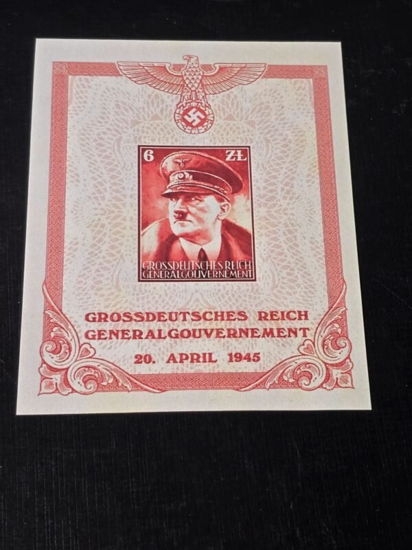 20250117_165624.jpg Adolf Hitler The Fuhrer Nazi German Third Reich Souvenir Stamp Sheet