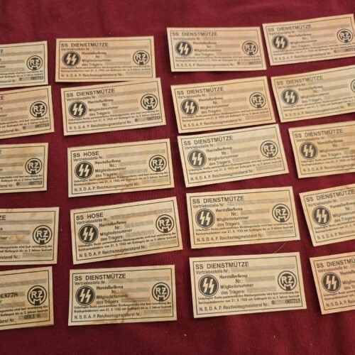 20250208_144051.jpg WW2 German SS Visor Cap Hat RZM Tags Wholesale Dealers lot x 20