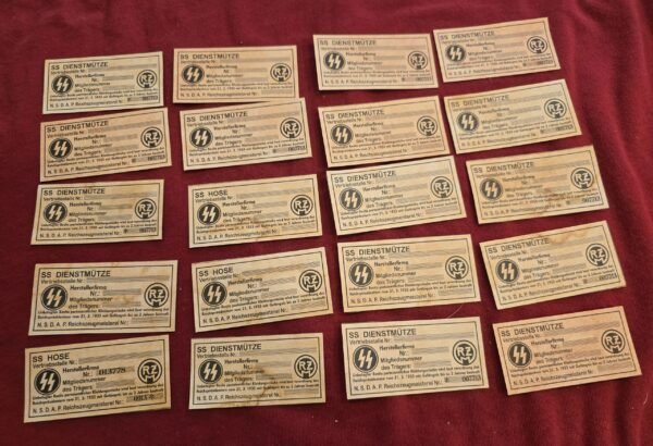 20250208_144051.jpg WW2 German SS Visor Cap Hat RZM Tags Wholesale Dealers lot x 20