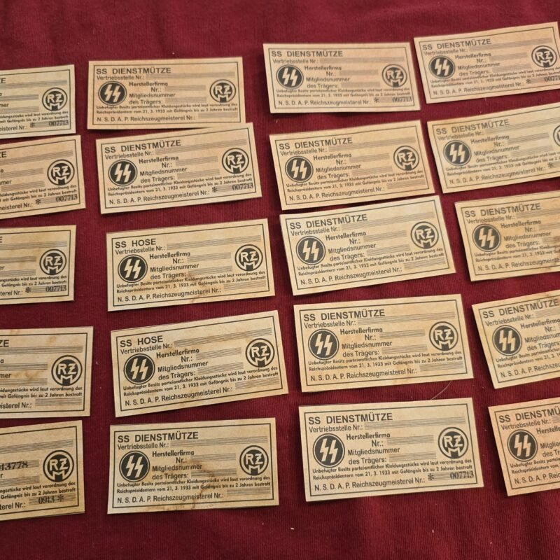 20250208_144051.jpg WW2 German SS Visor Cap Hat RZM Tags Wholesale Dealers lot x 20