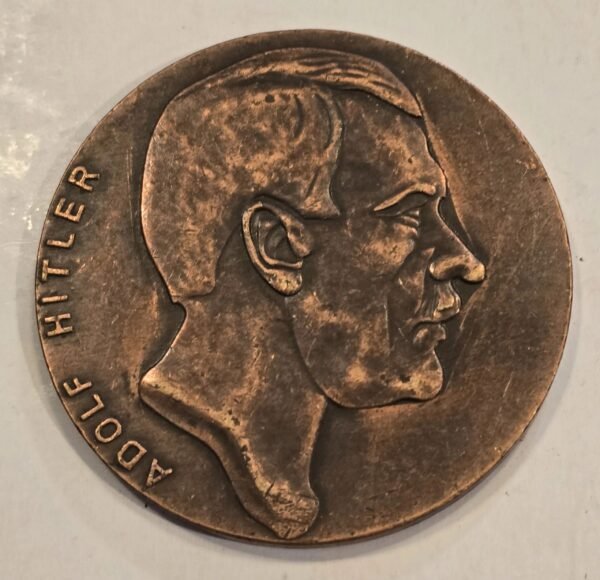 20250209_125213.jpg Adolf Hitler The Fuhrer Large Medallion Medal Coin WW2 Nazi German Third Reich
