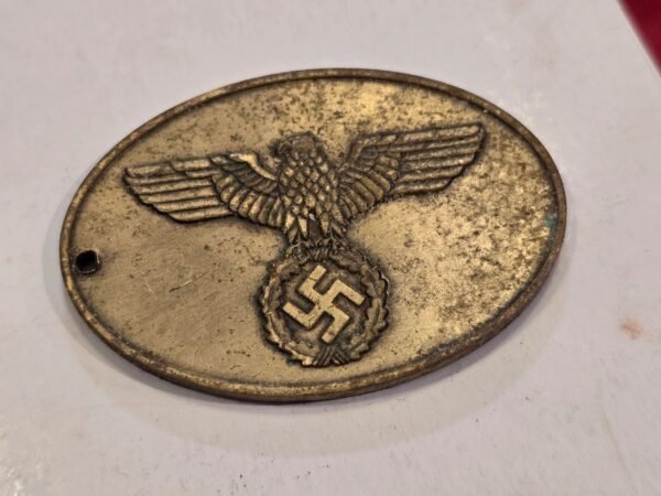 20250209_125348.jpg Bronze Gestapo Warrant Disc Police Badge WW2 Nazi German Third Reich Polizei