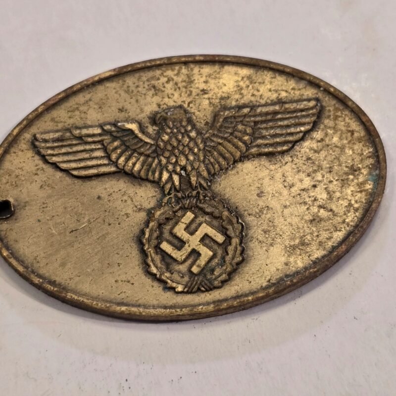20250209_125348.jpg Bronze Gestapo Warrant Disc Police Badge WW2 Nazi German Third Reich Polizei