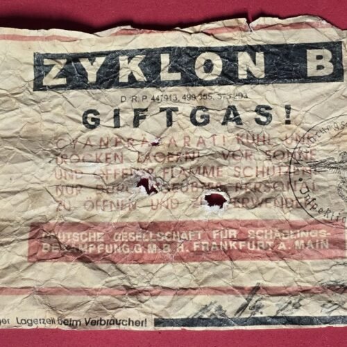 20250212_184940.jpg ZYKLON B GIFTGAS! Can Canister Label WW2 Nazi Germany Jewish Holocaust