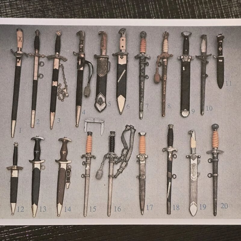 20250213_130138.jpg WW2 German SA SS HJ Hitler Youth Army Luftwaffe RAD TENO Dagger Knife Sword Bayonet Postcard