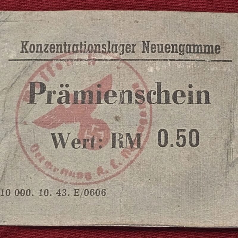 20250216_175157.jpg WW2 German SS Officers Concentration Camp Neuengamme Currency Note .50 Reichsmark