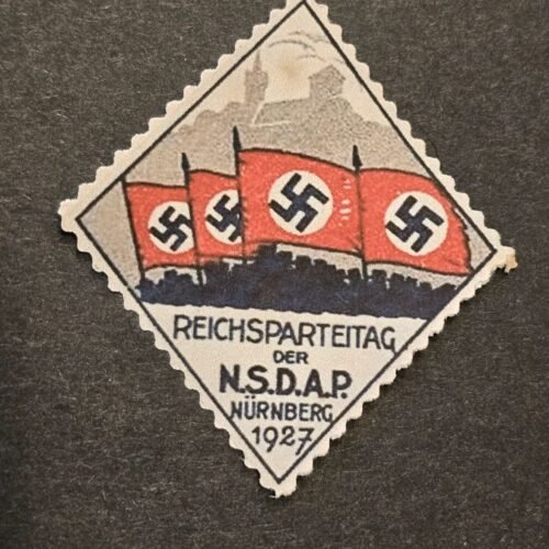 20250219_163841.jpg Reichsparteitag Nurnberg NSDAP 1927 Party Rally WW2 WWII German Propaganda Label