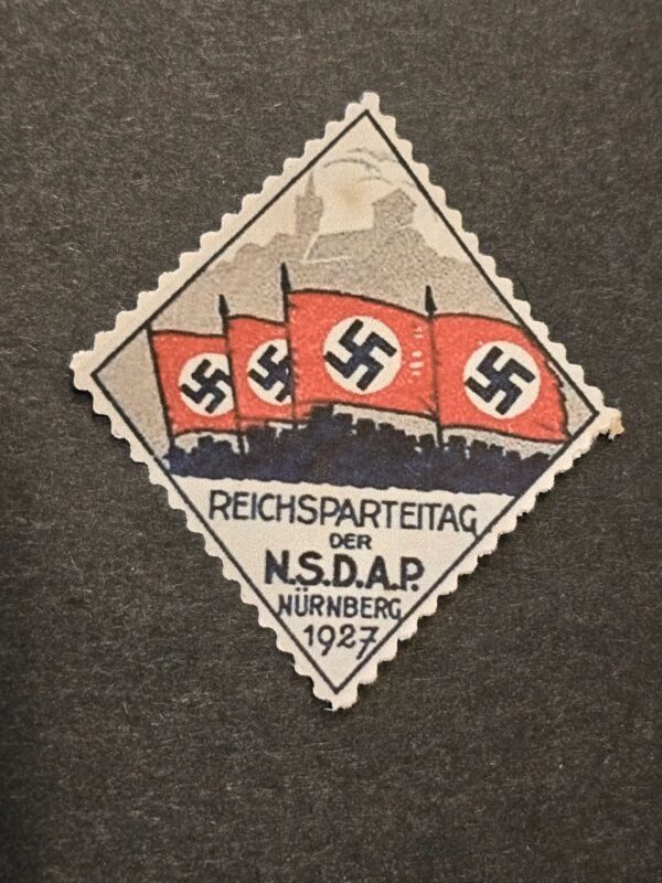 20250219_163841.jpg Reichsparteitag Nurnberg NSDAP 1927 Party Rally WW2 WWII German Propaganda Label