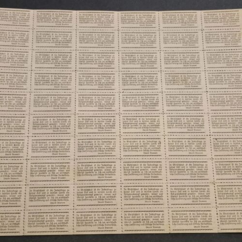 20250219_190454.jpg The Jewish question! WW2 Nazi German Third Reich Anti-Semitic Jewish Propaganda Stamp Sheet of 60