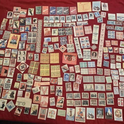 20250311_183439.jpg 50 pieces Nazi German Third Reich Stamps Propaganda labels Mixed Random Lot