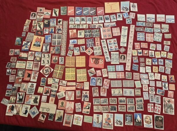 20250311_183439.jpg 50 pieces Nazi German Third Reich Stamps Propaganda labels Mixed Random Lot
