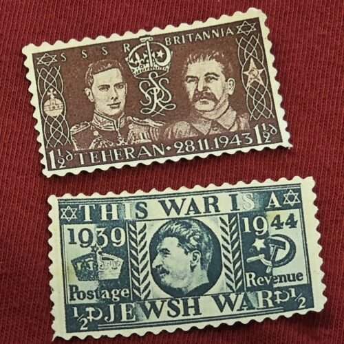 20250311_191653.jpg This is a Jewish War WW2 Russia Stalin Propaganda Stamp Set