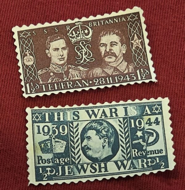 20250311_191653.jpg This is a Jewish War WW2 Russia Stalin Propaganda Stamp Set