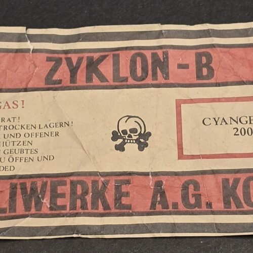 20250322_182548.jpg GIFTGAS! Zyklon B Canister Label WW2 Nazi German Third Reich