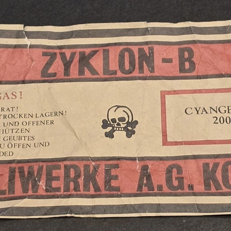 20250322_182548.jpg GIFTGAS! Zyklon B Canister Label WW2 Nazi German Third Reich