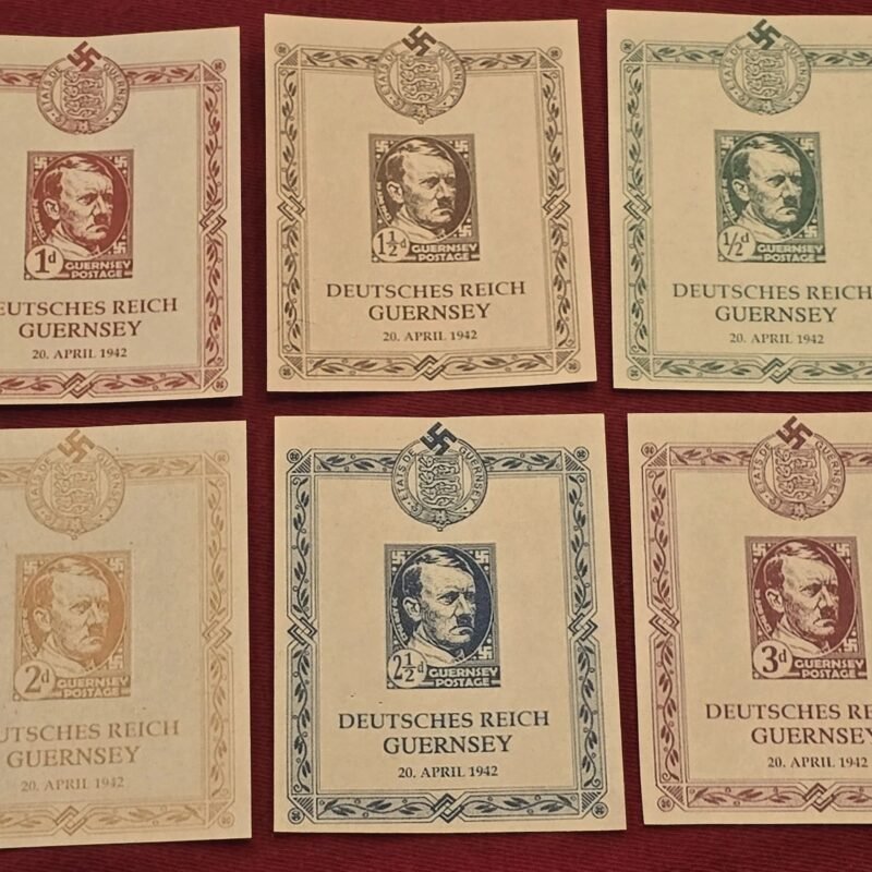 20250523_124847.jpg Adolf Hitler Deutsches Reich Guernsey Birthday Stamp Sheets x 6