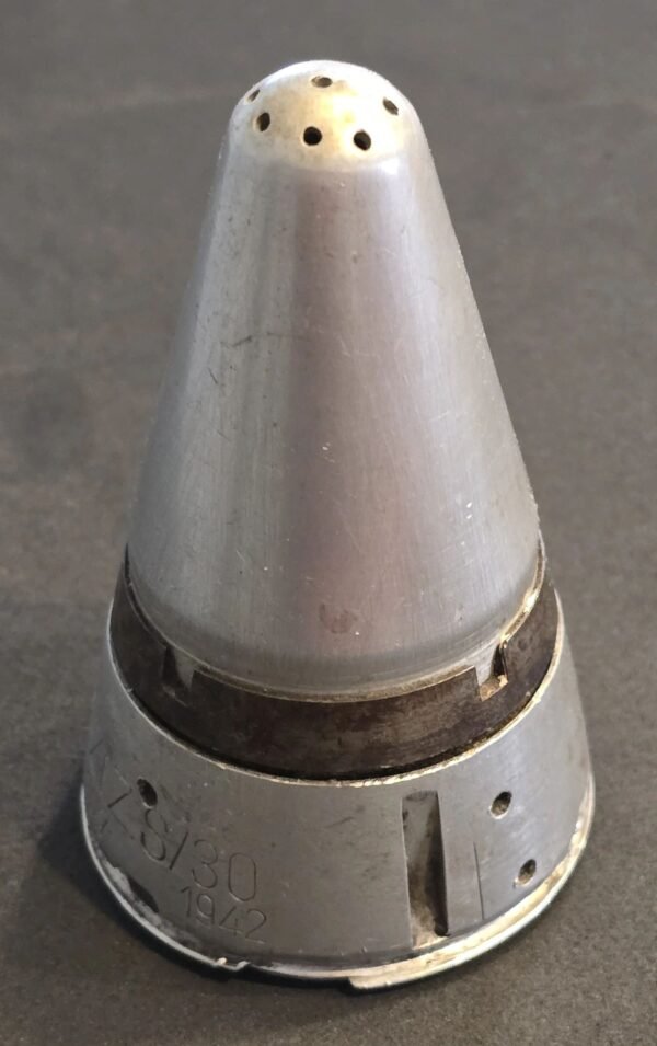 20250524_120127.jpg WWII German Zt.Z. S/30 Artillery Fuse 1942 Trench Art Salt Shaker Waffen amt WaA Eagle Marked