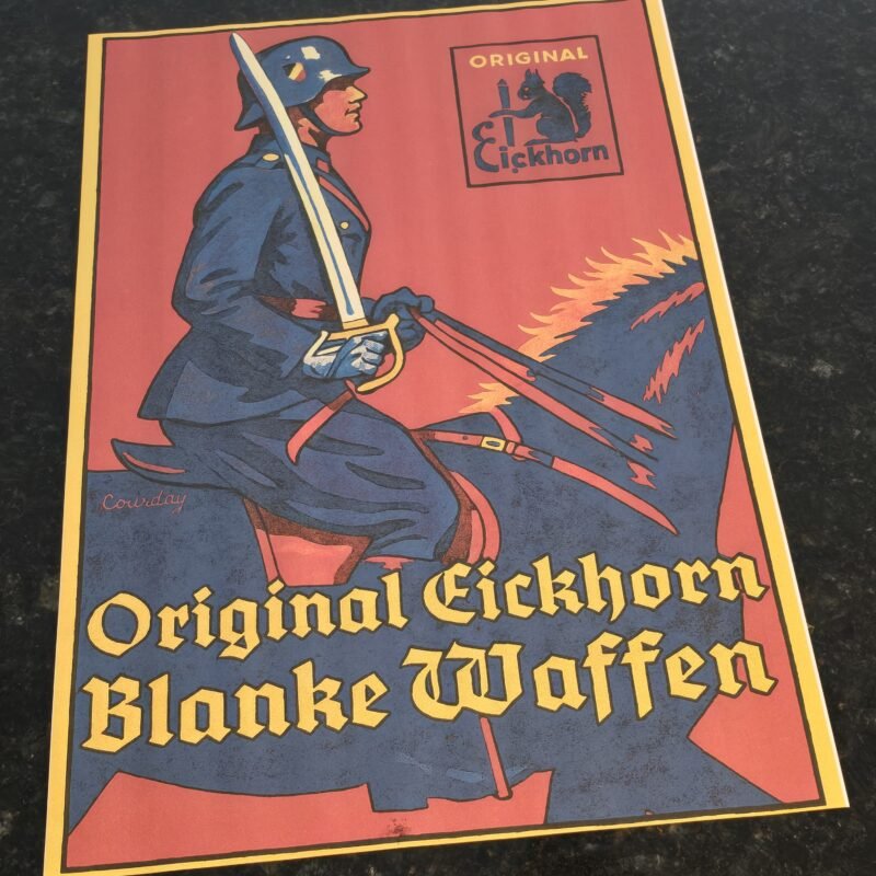 20250719_185900 WW2 German Carl Eickhorn Mounted Police Dagger Sword Knife Maker Poster