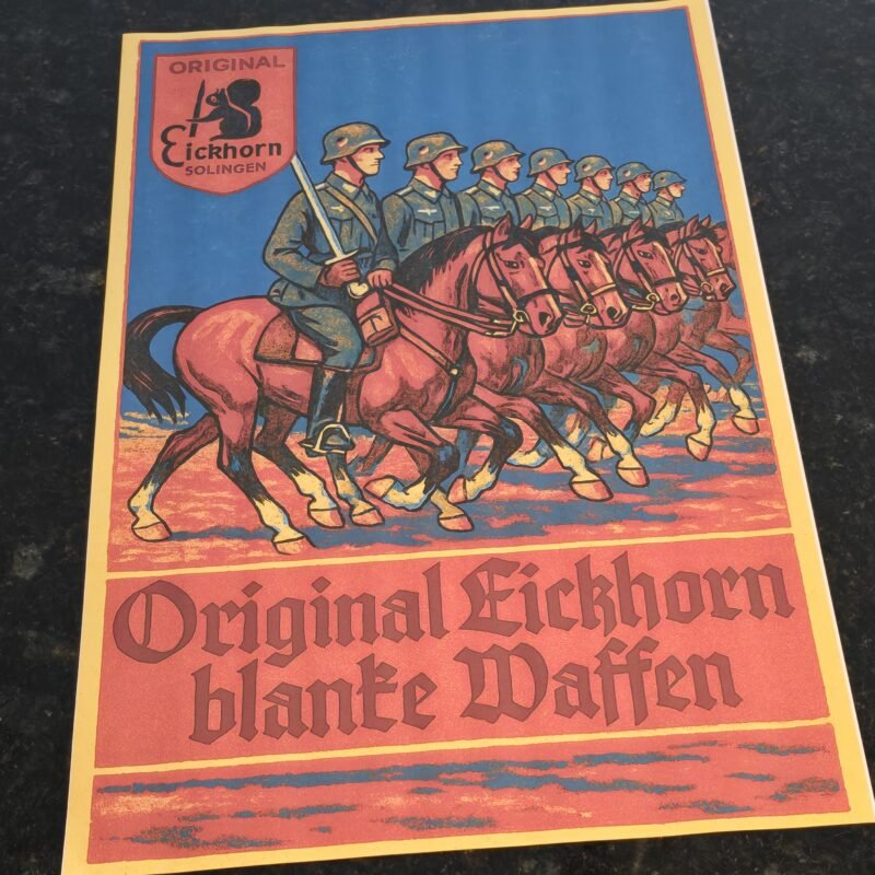 20250719_190003 WW2 German Carl Eickhorn Mounted Wehrmacht Cavalry Dagger Sword Knife Maker Poster