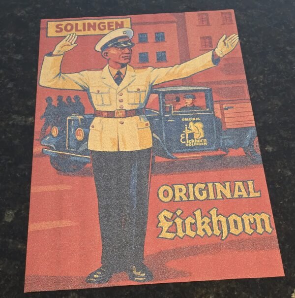 WW2 German Carl Eickhorn Police Polizei Officer Dagger Sword Knife Maker Poster