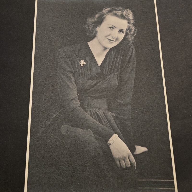 20250925_155636 Vintage Eva Braun Large Portrait Photo 12x8 WWII German Third Reich Era Style