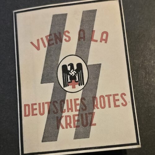 20251011_164948 WWII German SS Red Cross DRK Recruitment Leaflet French Belgium
