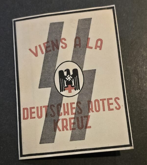 20251011_164948 WWII German SS Red Cross DRK Recruitment Leaflet French Belgium