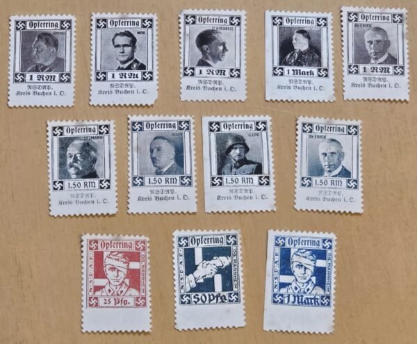 20260226_175442.jpg Nazi Germany Opferring Stamp set for War Wounded Veterans WW2 German Adolf Hitler Goring Hess