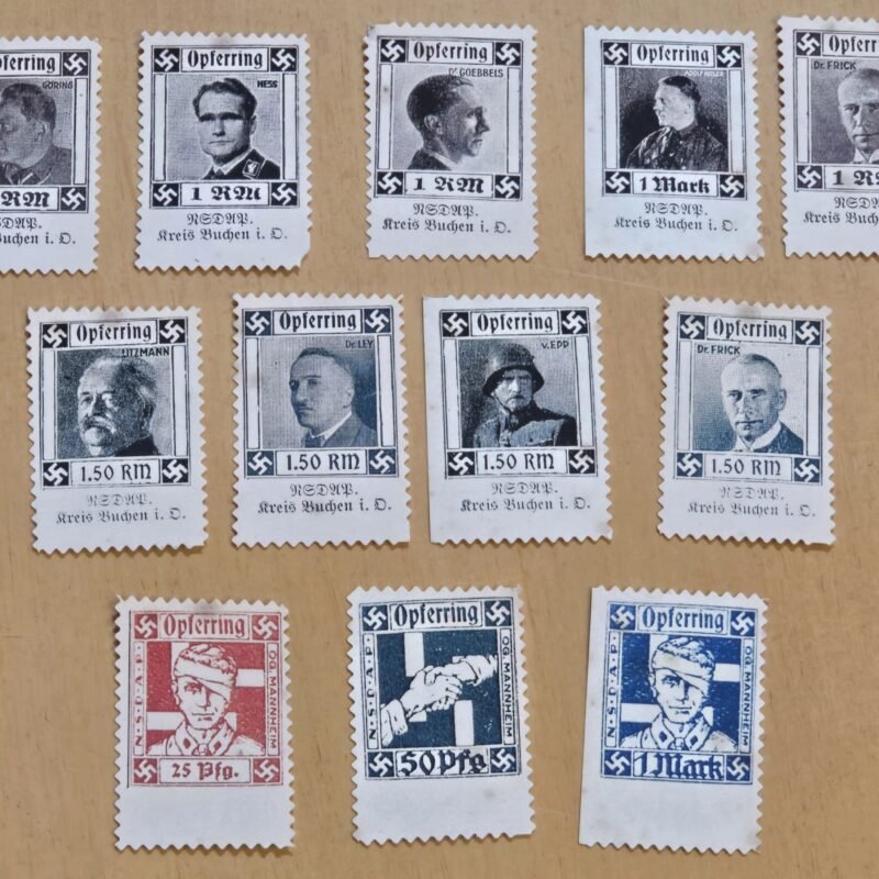 20260226_175442.jpg Nazi Germany Opferring Stamp set for War Wounded Veterans WW2 German Adolf Hitler Goring Hess