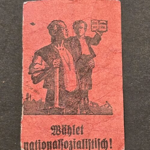 20260227_181218.jpg Vote National Socialist! WW2 German NSDAP Third Reich Voting leaflet Pamphlet