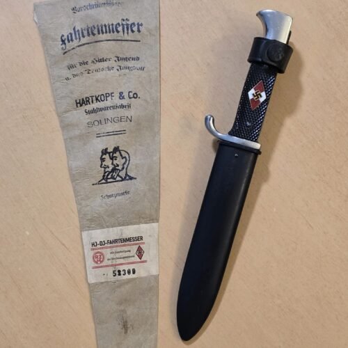 20260307_170224-5c908e0.jpg RARE WW2 German HJ Hitler Youth Knife Dagger Rare Maker w Issue bag!