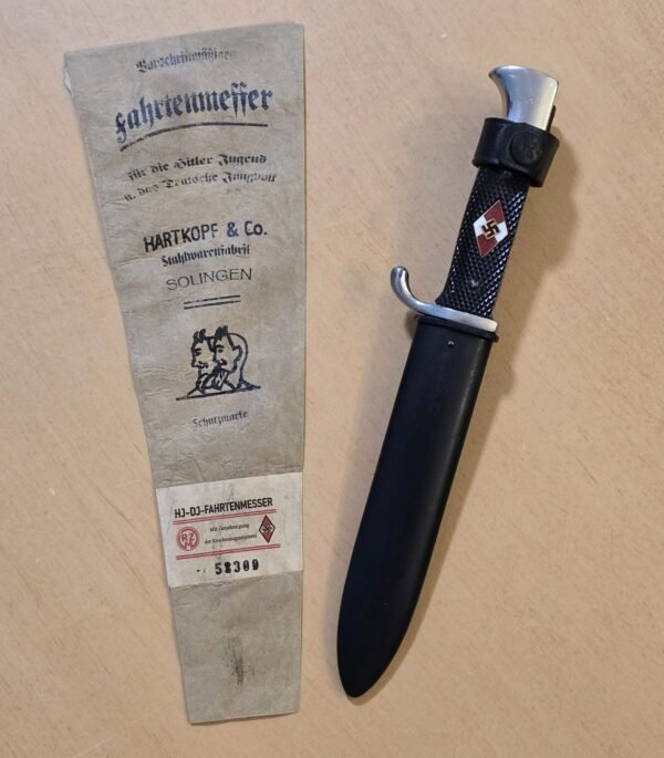 20260307_170224-5c908e0.jpg RARE WW2 German HJ Hitler Youth Knife Dagger Rare Maker w Issue bag!