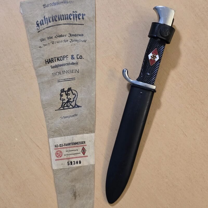 20260307_170224-5c908e0.jpg RARE WW2 German HJ Hitler Youth Knife Dagger Rare Maker w Issue bag!