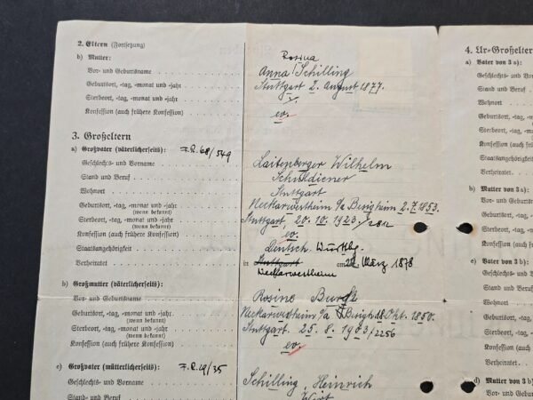 20260401_115024.jpg Papers Please! WW2 Nazi German Third Reich NSDAP Proof of Aryan Race Documents