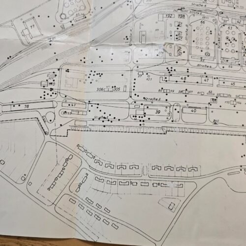20260401_115129.jpg Original WWII German Industrial Map Wesseling Oil Plant Bomb Damage 1944 Plan
