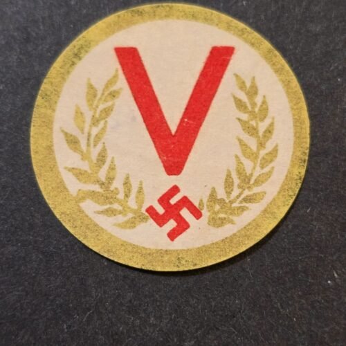 20260401_151432.jpg Nazi German Third Reich Stamp “V” Victory Symbol Propaganda Issue Label Vignette